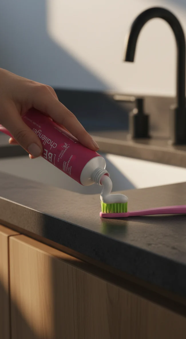 Firefly GeminiFlash Cinematic close‑up beauty shot womans hand applying premium toothpaste onto toothbr 407280 kopie