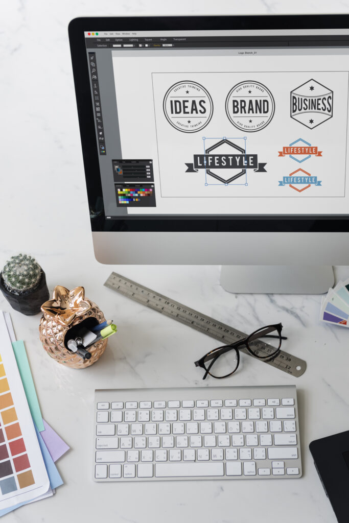 computer and branding concepts on a workplace desk 2026 01 07 07 37 56 utc